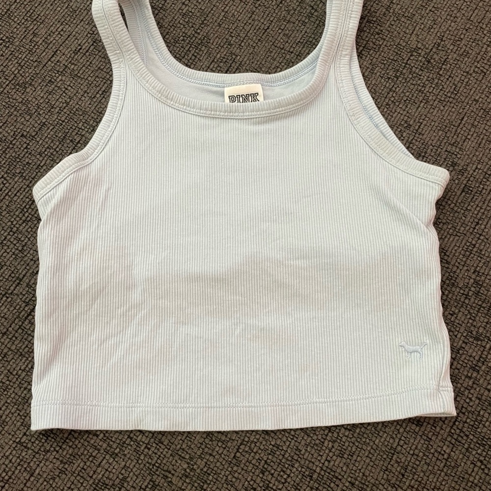 PINK Victoria's Secret White Camisole Classic Ribbed